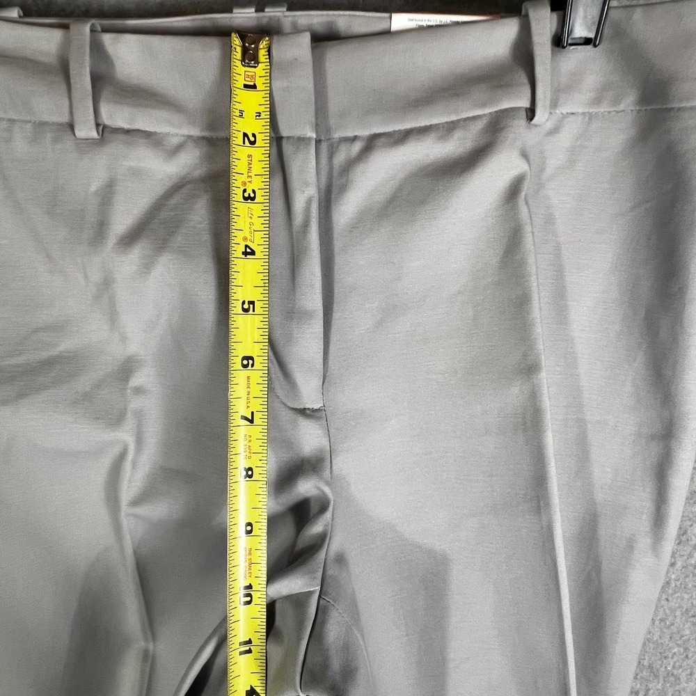 Liz Claiborne Audra Dress Pants Women 10 Silver Gray Straight NWT Professional - Picture 7 of 9